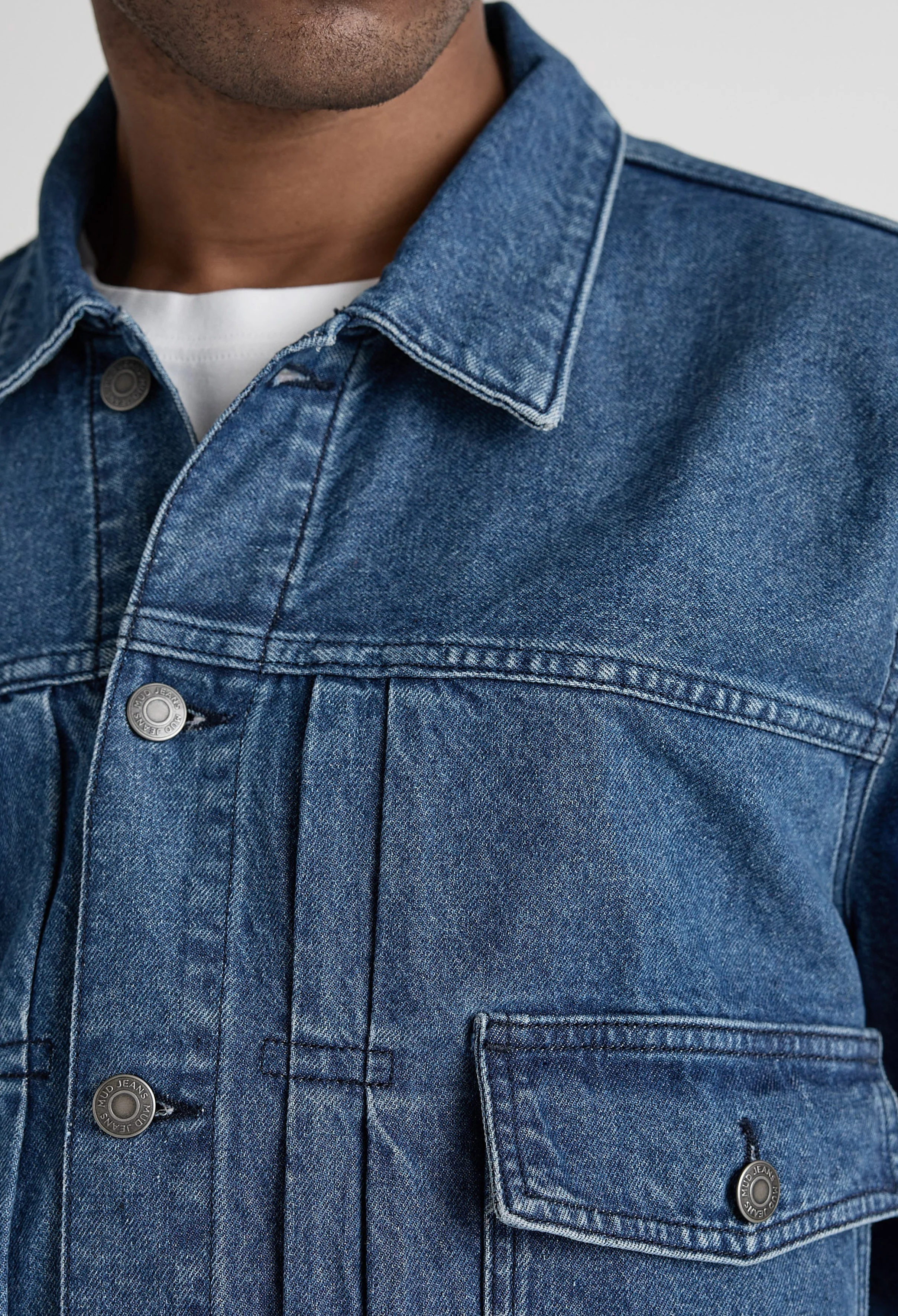 Benny Denim Jacket - Medium Stone - Image 3