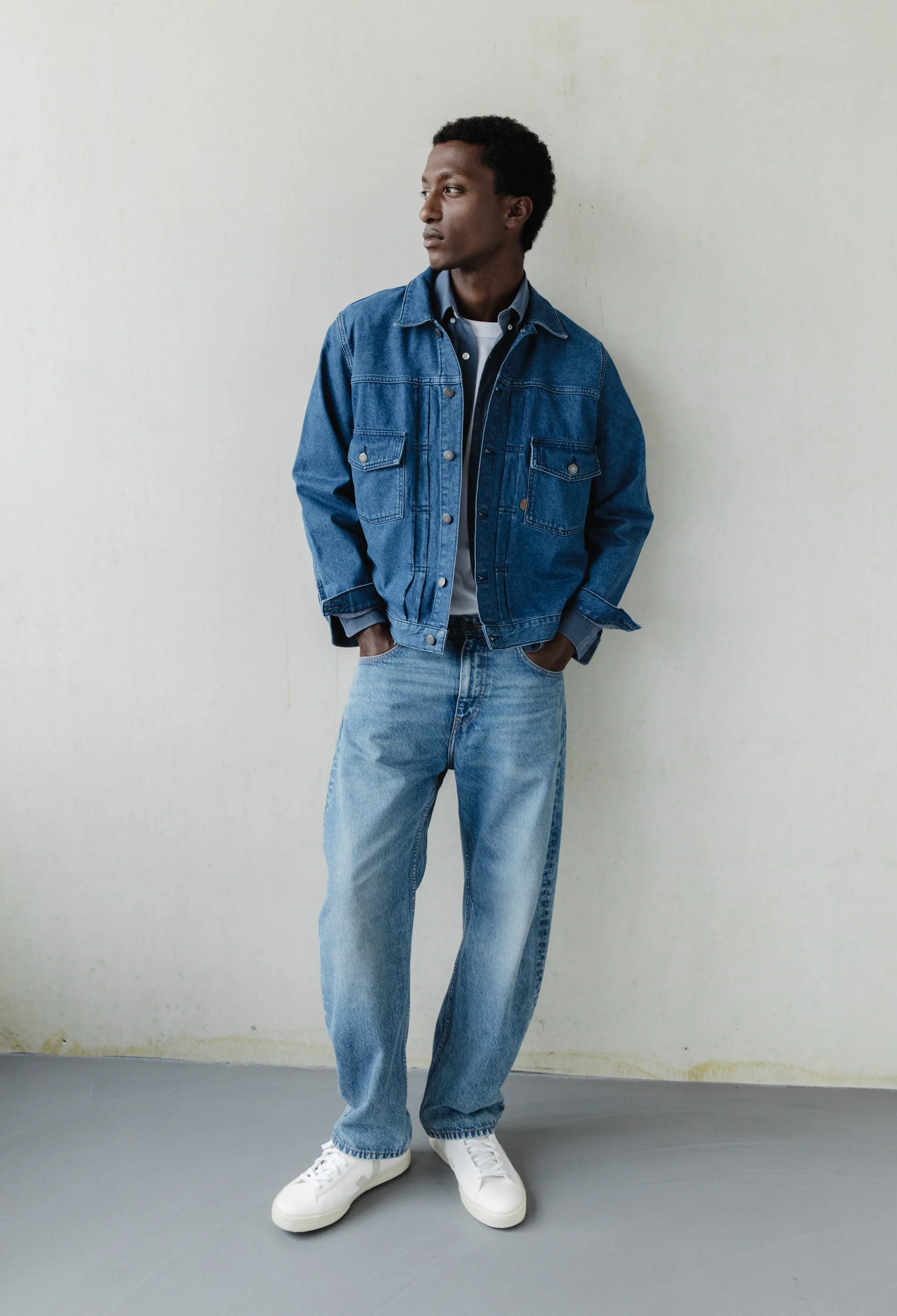 Benny Denim Jacket - Medium Stone - Image 4