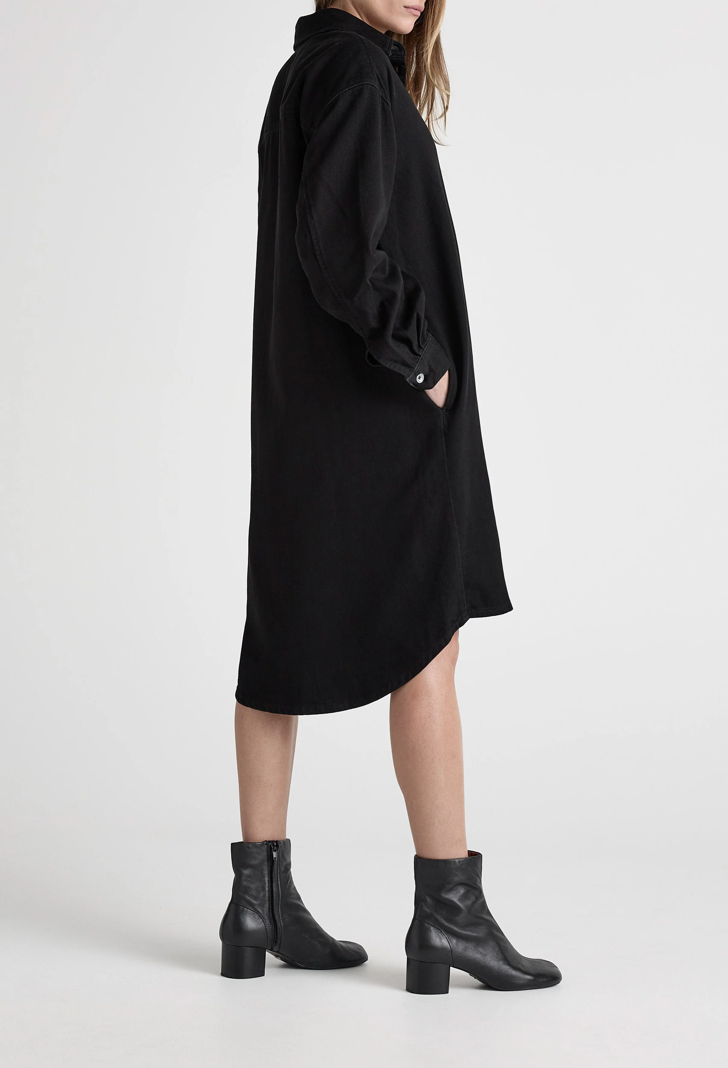 Ella Denim Dress - BlackDip - Image 6