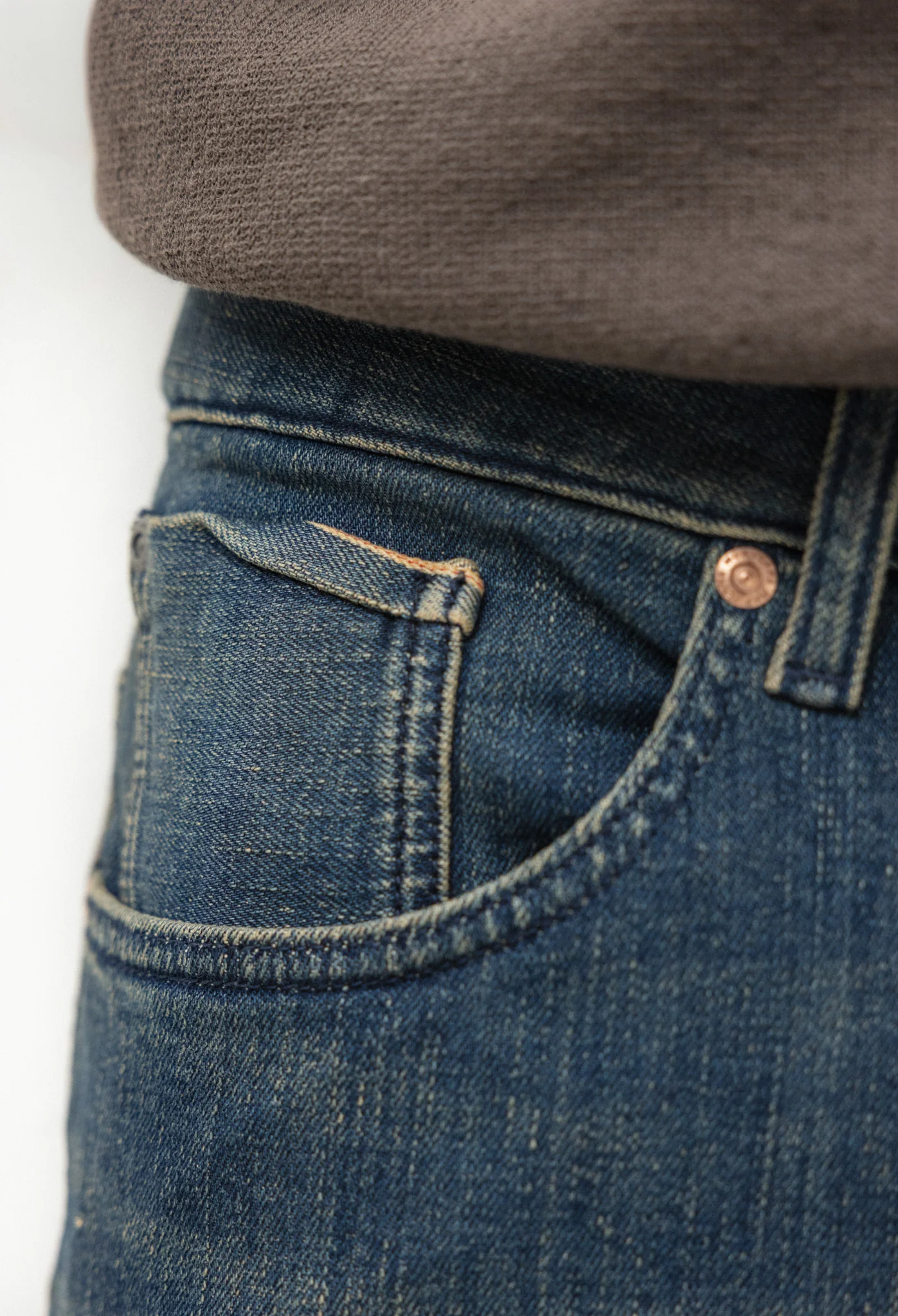 Hank Mid Tapered Selvedge - Earth Blue - Image 8