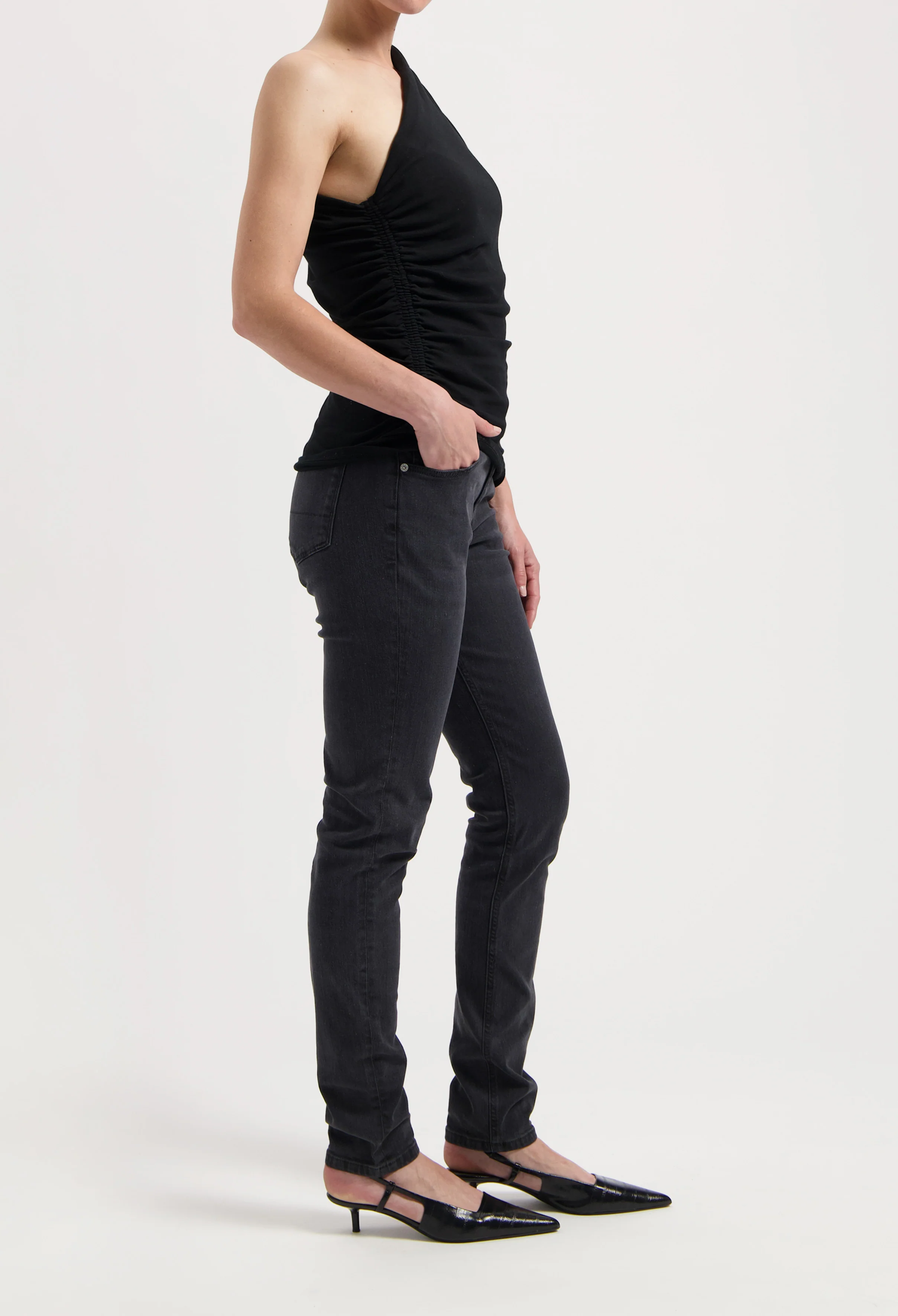 Skyler Mid Skinny - Authentic Black - Image 2